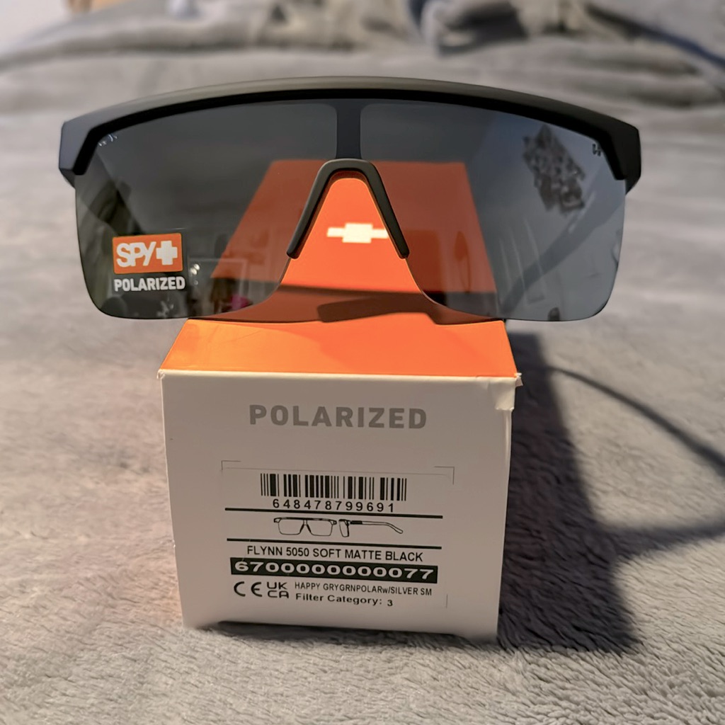 Spy Optic Sunglasses Brand New Flynn 5050 Polarized Silver Spectra Sunglasses